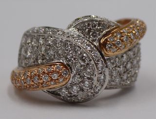 JEWELRY. Andreoli 18kt Gold and Diamond Ring.