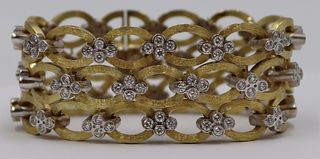 JEWELRY. Stambolian 18kt Gold and Diamond Bracelet
