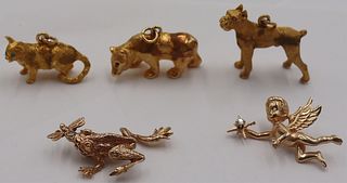 JEWELRY. Assorted Grouping of 14kt Gold Figural