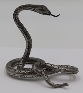 Achille Gamba for Edles Zinn Pewter Snake Watch