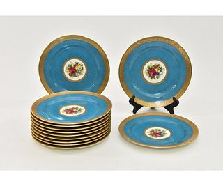 Set of Twelve French Service Plates