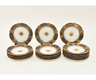 Set of 19 Limoges Luncheon Plates