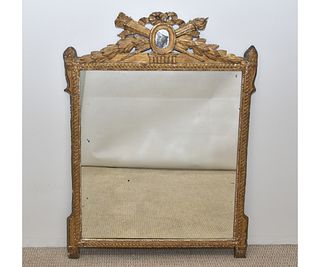 Large French Gilt Carved Mirror