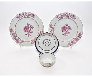 Pair of Chinese Porcelain Plates etc.