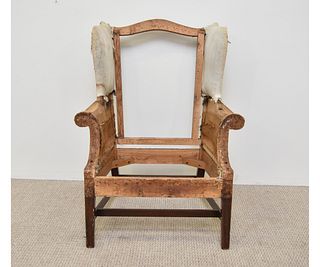 American Mahogany Wing Chair Frame