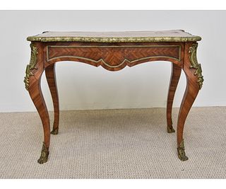 French Fruitwood Table Desk