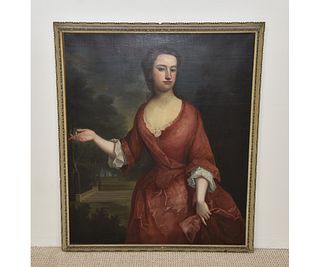 English Oil on Canvas Portrait