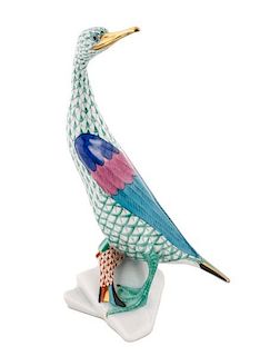 Herend "Fish Master" Fishnet Porcelain Figurine