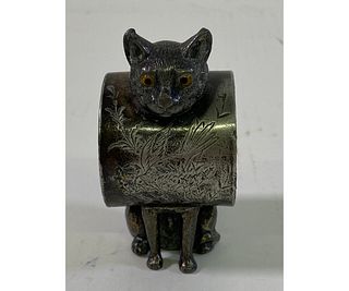 Rare Victorian Cat Napkin Ring