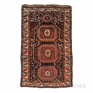 Bakhtiari Rug, southwestern Iran, dated 1904 (1322), wool foundation, 6 ft. 7 in. x 4 ft. 3 in.