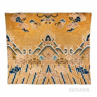 Ningxia Carpet Fragment, China, early 19th century, 6 ft. 5 in. x 7 ft. 7 in.