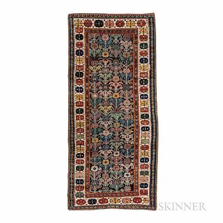 South Caucasian Long Rug, c. 1860, 8 ft. 11 in. x 4 ft. 1 in.