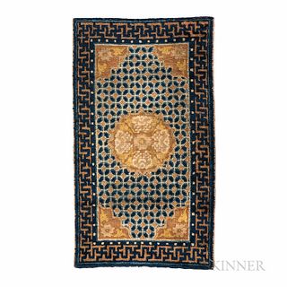 Ningxia Rug, China, c. 1850, 3 ft. 2 in. x 1 ft. 10 in.