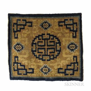 Ningxia Mat, China, c. 1850, 1 ft. 11 in. x 2 ft. 2 in.

Provenance: The Sandra Whitman Collection.