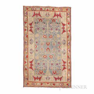 Agra Cotton Rug, India, c. 1920, 6 ft. 6 in. x 3 ft. 11 in.