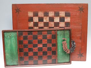 2 Contemporary Painted Gameboards