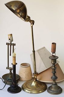Four Early Table Lamps