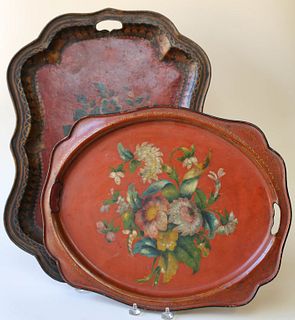 Two Toleware Trays