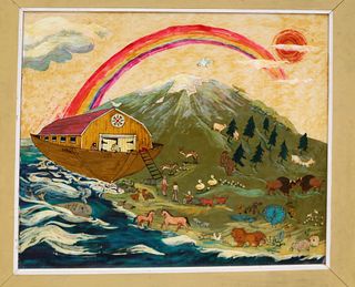 Noah's Ark Reverse Painting