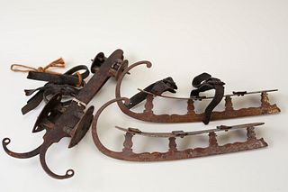 Two Pairs of Antique Ice Skates