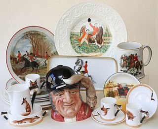 Fox Hunting Theme Porcelain