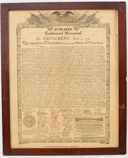 Printed Declaration of Independence
