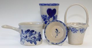 Four Pieces of Eldreth Pottery Stoneware