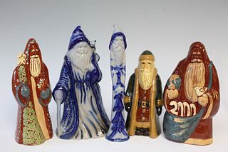 Eldreth Pottery Santa Clauses