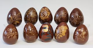 Eldreth Pottery Redware Eggs
