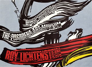 Roy Lichtenstein "Brushstrokes" Exhibition Poster