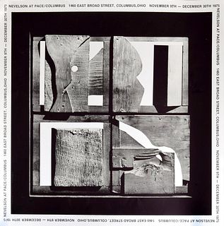 Louise Nevelson "End of Day" Exhibition Poster