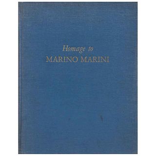 MARINO MARINI, Untitled, from the book Homage to Marino Marini, Unsigned, Lithography without print number, 12.2 x 18.7" (31 x 47.5 cm)