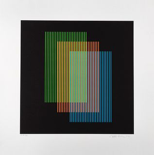 CARLOS CRUZ-DIEZ, Untitled, from the series Semana, Signed, Serigraph ED A III/V, 15.7 x 15.7" (40 x 40 cm)