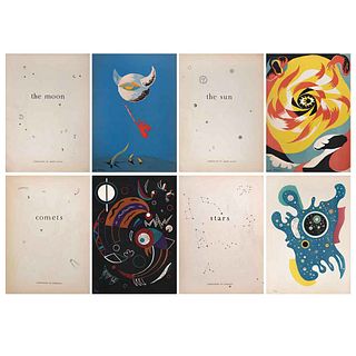 VASILI KANDINSKY,ANDRE MASSON, Stars, Comets, The Sun and The Moon, Signed on plate, Lithographies without run number, 13.7 x 10.2" (35 x 26 cm), Piec