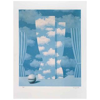 RENÉ MAGRITTE, La peine perdue, 2010, Signed with stamp, Lithography 53 / 275, 18.5 x 14.9" (47 x 38 cm), Stamp