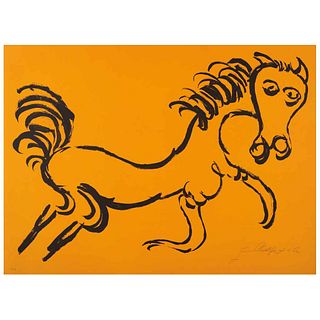 CHUCHO REYES, Cheval, 1972, Signed, Lithography H.C., 22 x 29.9" (56 x 76 cm)