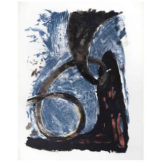 RUFINO TAMAYO, Espiral, from the binder Air Mexicain, 1952, Unsigned, Lithography without print number, 9.4 x 7.4" (24 x 19 cm)