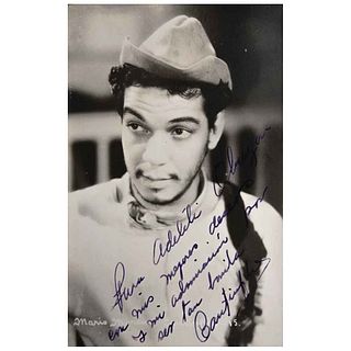 UNIDENTIFIED PHOTOGRAPHER, Mario Moreno, Cantinflas, Unsigned, Postcard, 6.8 x 5.3" (17.3 x 13.6 cm)
