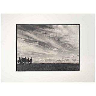 GABRIEL FIGUEROA, Tierra de fuego se apaga, 1956, Signed and dated, Photoserigraphy 72 / 300, 15.7 x 19.4" (40 x 49.5 cm)