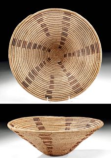 Rare 20th C. Native American Papago Woven Basket