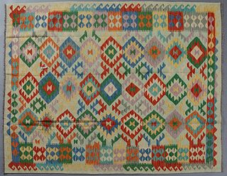 Turkish Kilim Carpet, 5' 2 x 6' 6.