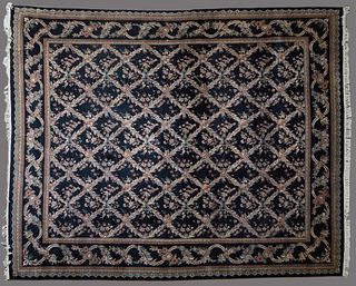 Black Oriental Carpet, 11' 10 x 17' 11.