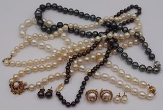 JEWELRY. Pearl Jewelry Grouping.