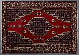 Semi-Antique Persian Maslaghan, 4 '6 x 6' 7.