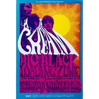 Cream/Big Black Loading Zone Concert Poster