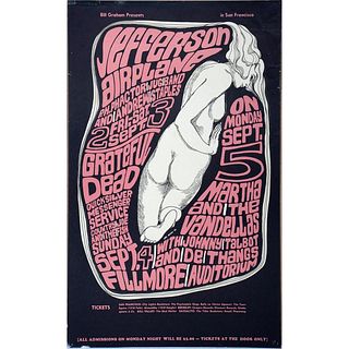 Jefferson Airplane/Grateful Dead Concert Poster