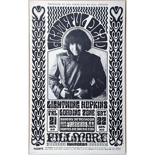 Grateful Dead/Lighting Hopkins/Loading Zone Concert Poster