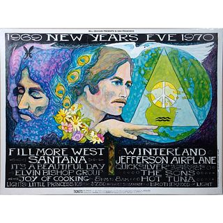 New Years Eve 1969-1970, Fillmore West, Winterland Concert Poster