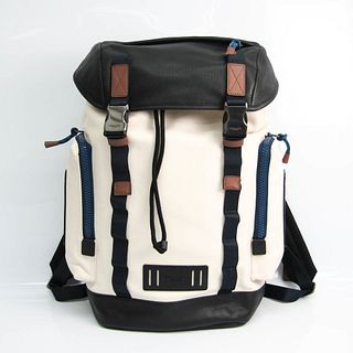 Coach Ranger Backpack With Mountaineering Detail 89931 Men's Leather Backpack Black,Dark Brown,Off-white BF529284