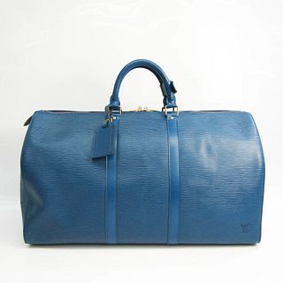 Louis Vuitton Epi Keepall 50 M42965 Unisex Boston Bag Toledo Blue BF529185